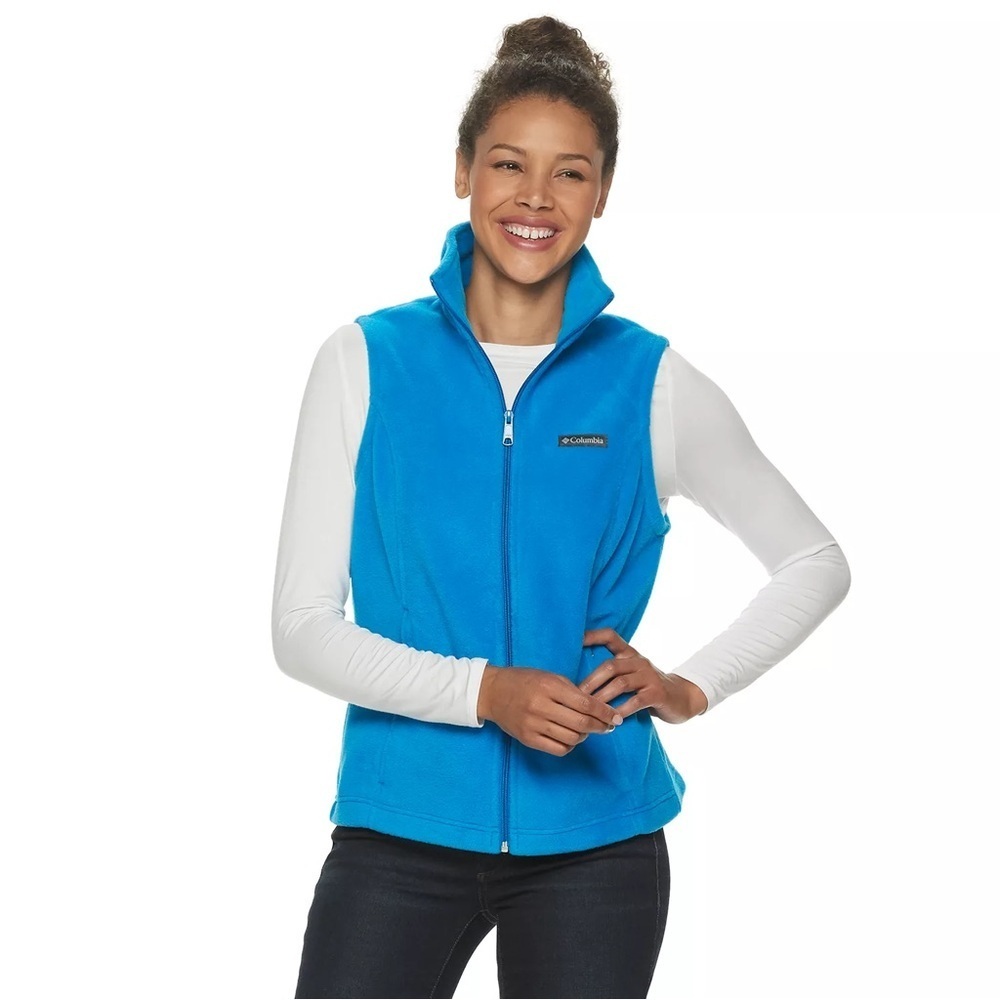 VTG Patagonia Synchilla Vest Large Blue Fleece Zip Pockets size S